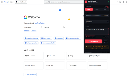 AI Screen Guide :: Scan your screen or select a region — AI highlights the exact button to click