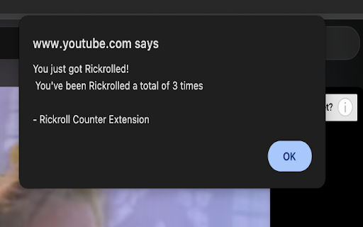 Rickroll Counter :: How many times have you got Rickrolled?