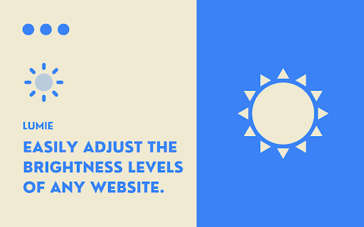 Lumie :: Easily adjust the brightness levels of any website
