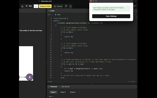LeetCode Complexity Analyzer :: Analyzes LeetCode solutions to determine the time and space complexity of your code.