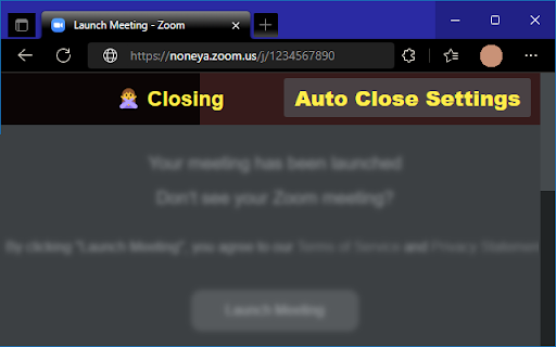 Auto Close :: Automatically close tabs left by things like zoom meeting links and similar.