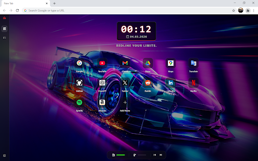 Super Sports Car HD Wallpaper New Tab :: Customize new tab with the super sports car wallpaper extension and display car you admire in your background.