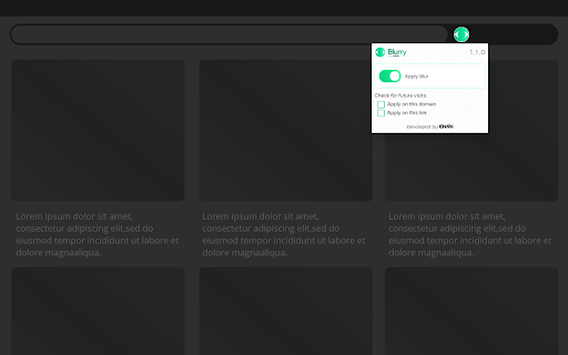 Blurry - Blur images & videos on web :: Blur images & videos on web pages. Customize based on domains and links. Have safe browsing journey!