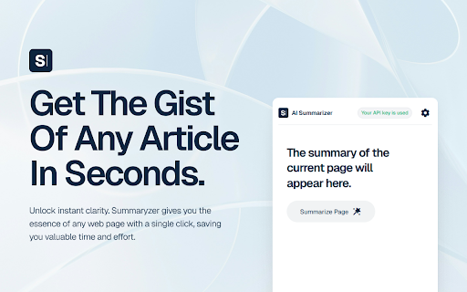Summarize Text: Free AI-powered tool using Google Gemini :: A free and powerful AI tool to summarize any web page or article with one-click simplicity. Powered by Google Gemini.
