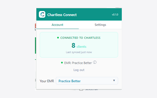 Chartless Connect :: Push Chartless clinical notes directly into your EMR with one click.