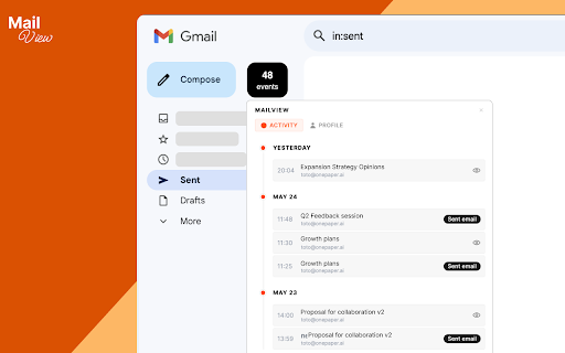 MailView – Gmail Email Tracker, Read Statistics & Proof of Receipt Reports :: Track email opens in Gmail with real-time read receipts, open notifications, and proof of receipt — know when your emails are read.