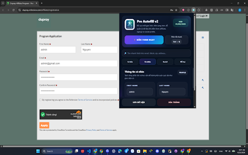 Pro Autofill v2 :: Tự động điền biểu mẫu web bằng dữ liệu do người dùng lưu, chỉ hoạt động khi người dùng chủ động kích hoạt.