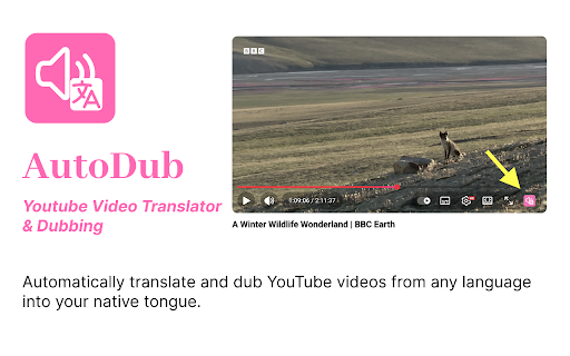 AutoDub: Youtube Video Translator & Dubbing (Any Language) :: Automatically translate and dub YouTube videos from any language into your native tongue.