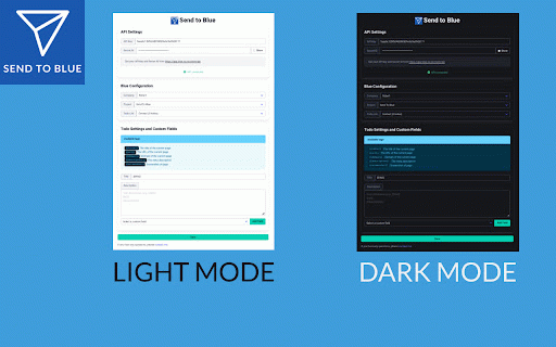 Send To Blue :: A Chrome extension to save web content to Blue.
