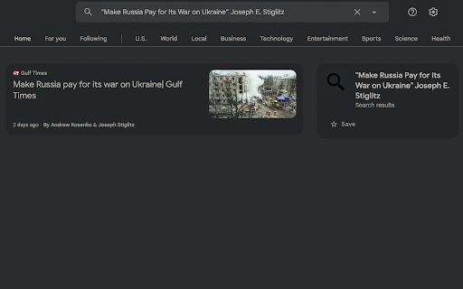 Free PS Articles Finder :: Instantly search Google News for free versions of Project Syndicate articles. One click to find republished content.