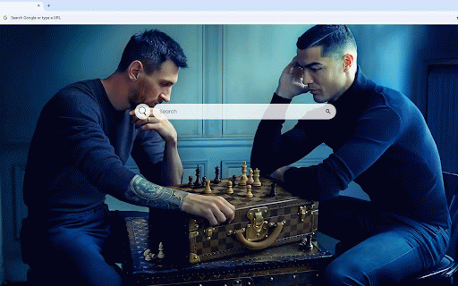 Lionel Messi and Cristiano Ronaldo Live Wallpaper :: Legendary Messi vs Ronaldo chess match - football's greatest rivalry in perfect harmony.