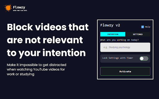 Flowzy v2 :: Context-aware content filtering for YouTube and Twitter