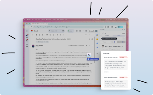 Lace :: Transform your email inbox into a creative workspace.