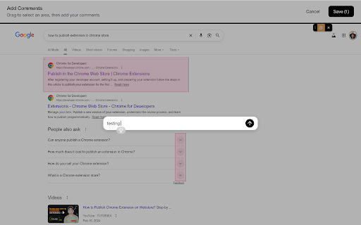 Fetch :: Capture screenshots and add visual feedback to any webpage