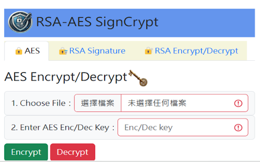 Signature and Encryption :: An extension for secure encryption and digital signatures using AES and RSA.