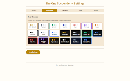 The One Suspender - UnaSuspender :: Auto-suspend inactive tabs with full manual controls and preferences.
