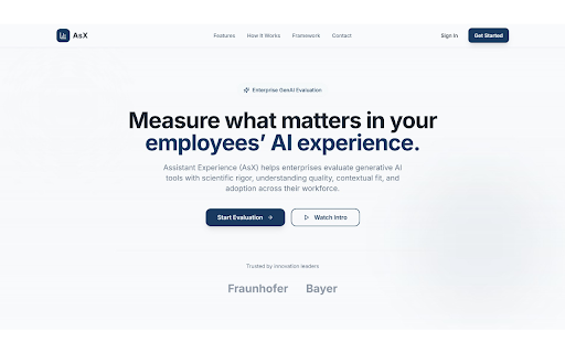 AsX Scale — AI Experience Survey :: Collect AsX Scale responses directly within AI assistant interfaces