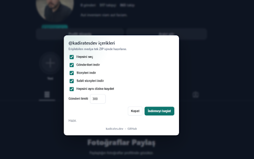 Instagram Bulk Downloader :: Helps you bulk-download Instagram profile, story, and highlight media you can already view in the browser.