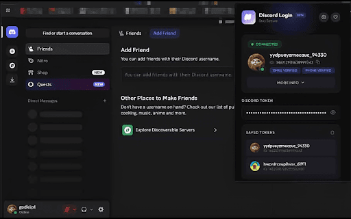 Token Login for Discord :: Connect to Discord using your token.