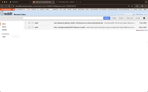 Reddit Inbox Remake :: Bringing inbox efficiency to the old.reddit inbox experience. Fork of Reddit Inbox Revamp