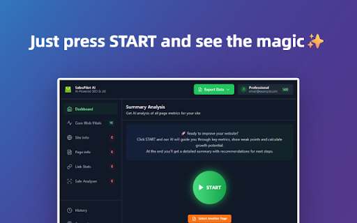 SalesPilot AI - SEO & UX Analysis :: AI-powered SEO & UX optimization for online stores. Analyze Core Web Vitals and boost your site performance.