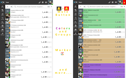 3CX groups and more :: Extends the 3CX client with groups and more.