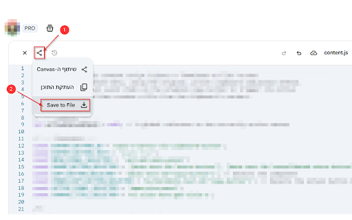 Gemini Canvas Exporter :: Easily export code to files, upload folders, and get a blinking tab alert to know when Gemini is done.
