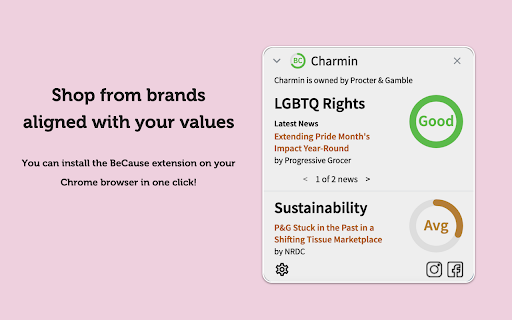 BeCause :: Shop from brands aligned with your values
