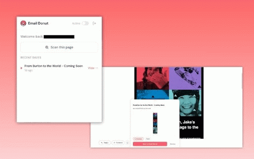 Email Donut | Extension :: Save inspiring marketing emails to your Email Donut library.