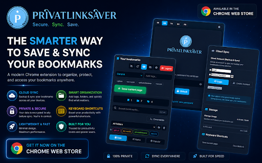 PrivateLinkSaver :: Save and organize your links privately and securely with password protection