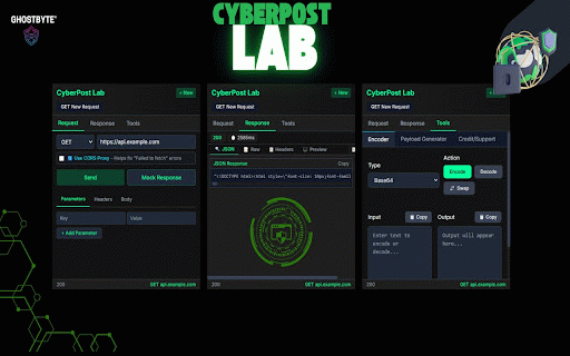 CyberPost Lab :: A fully offline, browser-based HTTP request testing tool for cybersecurity researchers