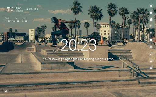 Kalmdesk :: A calm and minimal desktop experience with time, weather, quotes, and productivity tools