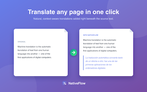 NativeRead - AI Translator :: Translate web pages naturally with context-aware, culturally adapted translations