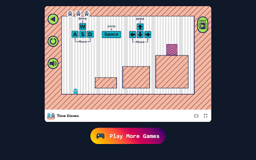 Time Clones Game - Use your clones to solve puzzles and unlock doors! :: Master the art of cloning to solve intricate puzzles in this captivating puzzle-platformer!