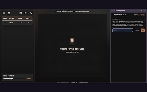 TCB Companion :: Control deck, live notifications, SpeedRunner Attack controls, and one-click quick-resume for TCB games.