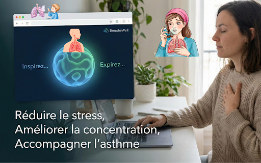 BreatheWell - Respiration 3D :: Exercices de respiration guidée multilingues (Français, Kurde, Arabe, etc.) avec visualisation 3D.