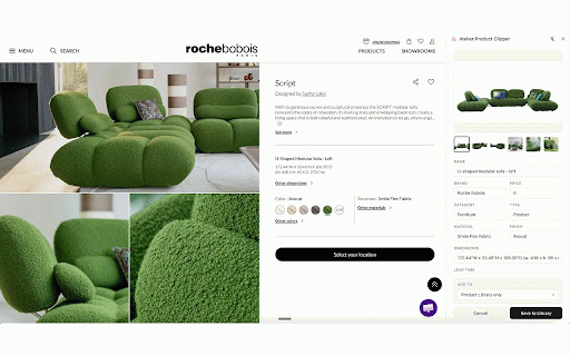 Atelier Product Clipper :: Extract products from any page and save to your Atelier library