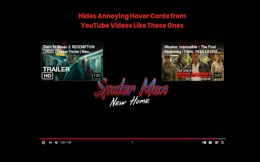 HideMe. Hide YouTube End Cards :: Hides YouTube's end cards to improve your video-watching experience.