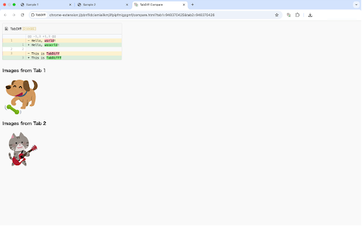 TabDiff :: Compare differences between two tabs