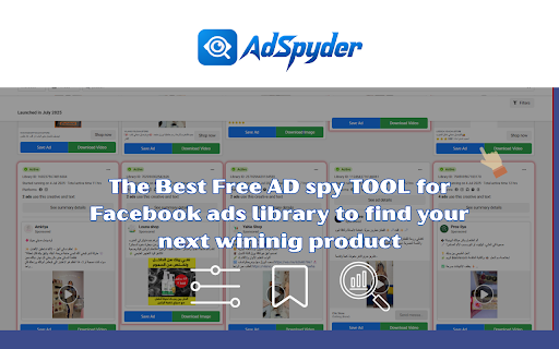 Adspyder - Ad library spy & Ad Finder tool :: Free Facebook Ad Spy to Discover Your Next Winning Product from ad library!