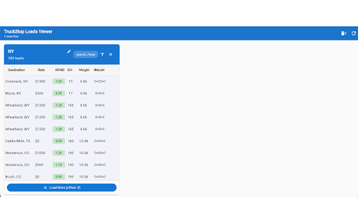 LoadRadar AI :: DAT Load Search Monitor
