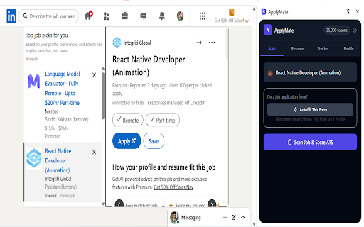 ApplyMate :: Stop rewriting resumes. Start getting interviews. Your AI copilot for every job application.