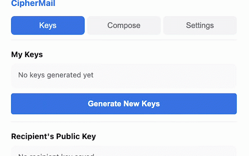 CipherMail :: PGP Encryption for Gmail - Encrypt and decrypt emails with OpenPGP