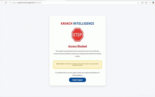 Kavach Intelliguard :: Unified web safety, banking security, and content protection by Kavach Intelligence with AI-powered phishing protection.