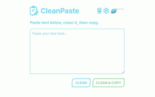 CleanPaste – AI and Web Text Cleaner :: Strip AI/web text formatting before pasting into Word, email, or docs. Clean bullets, spacing, quotes and more.