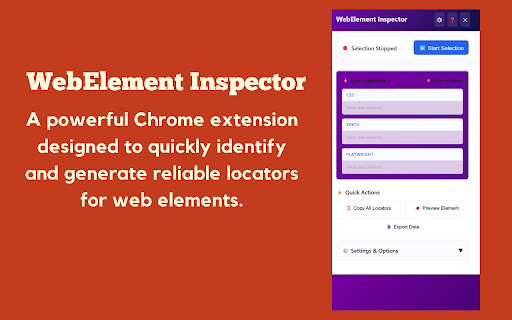 WebElement Inspector :: A powerful browser extension to simplify locating unique elements within a DOM structure.