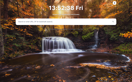 TidyMark :: Minimal new tab: bookmark navigation, smart categorization, wallpaper & weather, default search.