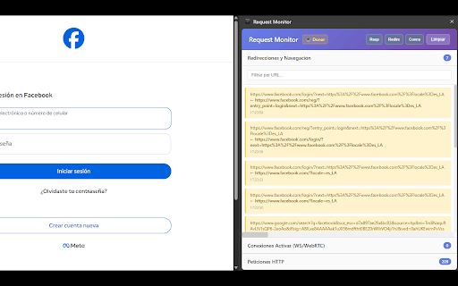 Request Monitor :: Monitorea requests, conexiones activas y redirecciones en tiempo real