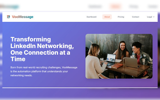 VooMessage :: Send LinkedIn messages and connection request on the fly.