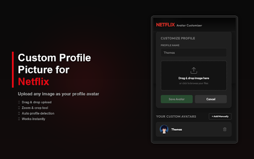 Custom Profile Picture for Netflix :: Customize your Netflix profiles with any image of your choice! Upload, crop, and display custom avatars inside Netflix.